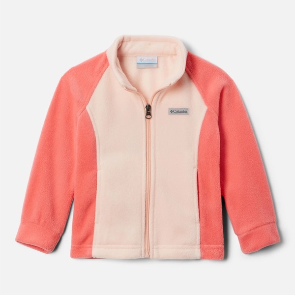 Columbia Benton Springs Fleece in Blush Pink & Peach Blossom. Size 12-18 month. - Picture 1 of 6
